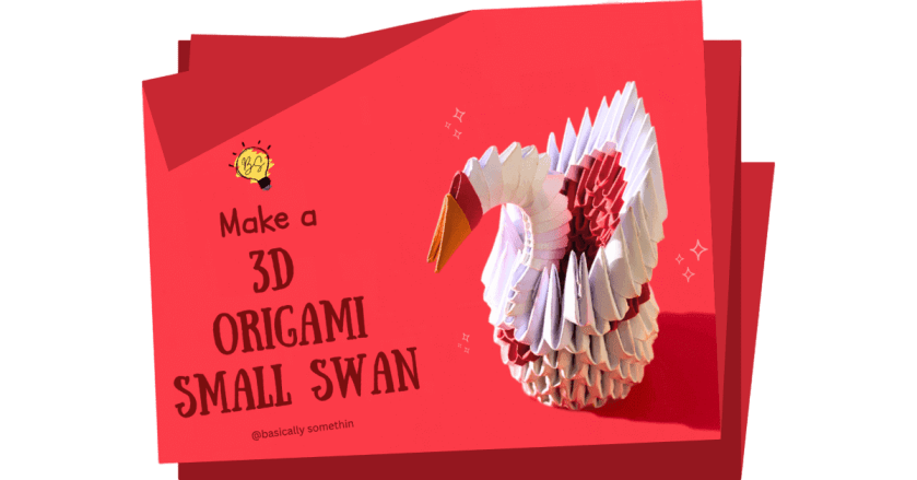 Folding Smaller Wings of Art: Crafting a Mini 3D Origami&nbsp;Swan